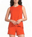 AirEssentials Crewneck Tank in Sunset Coral - Baseline Social