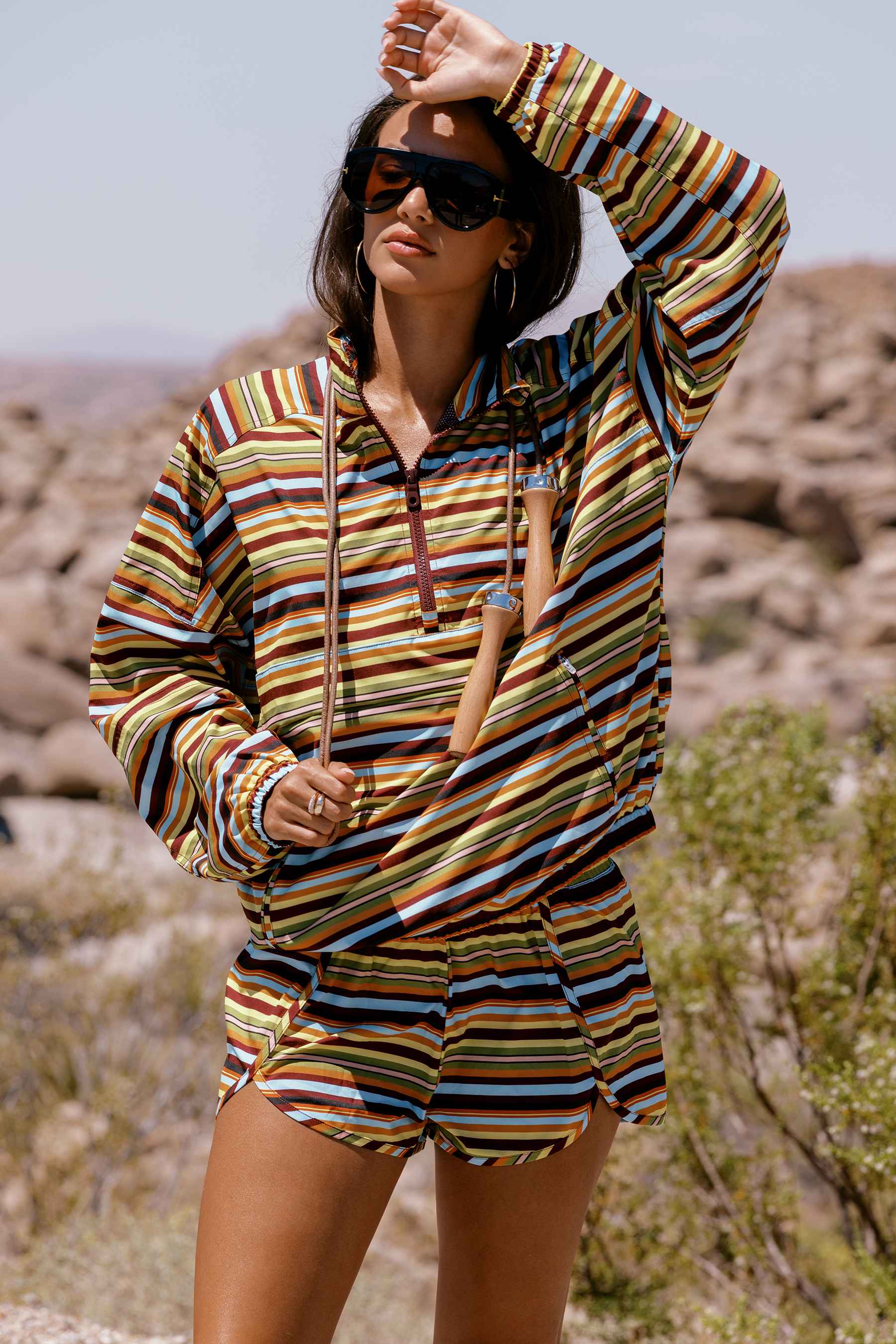 Nadia Short in Paradise Stripe