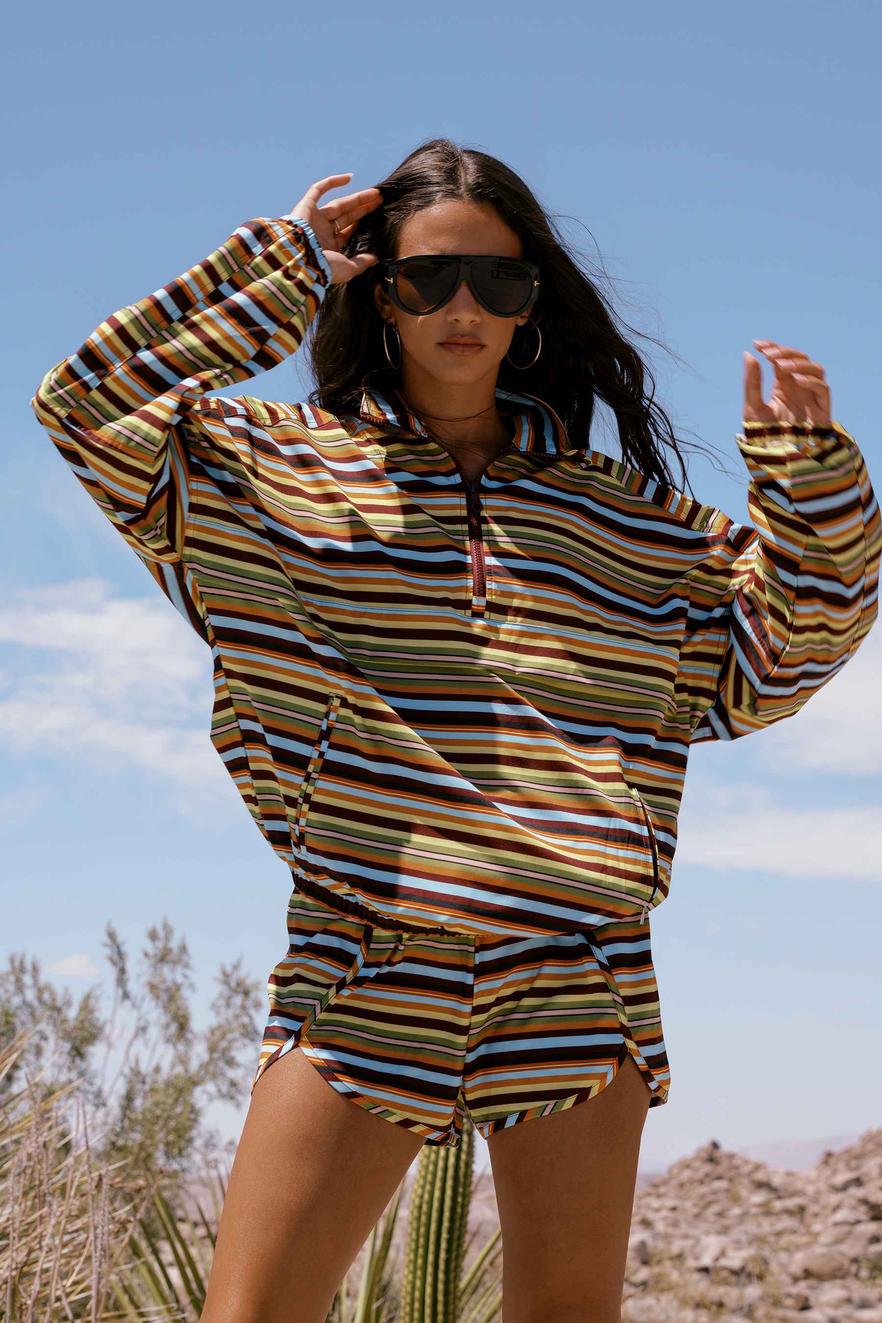 Nadia Short in Paradise Stripe