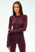 Splits59 Louise Rib Long Sleeve in Dark Cherry at Baseline Social