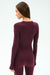 Splits59 Louise Rib Long Sleeve in Dark Cherry at Baseline Social