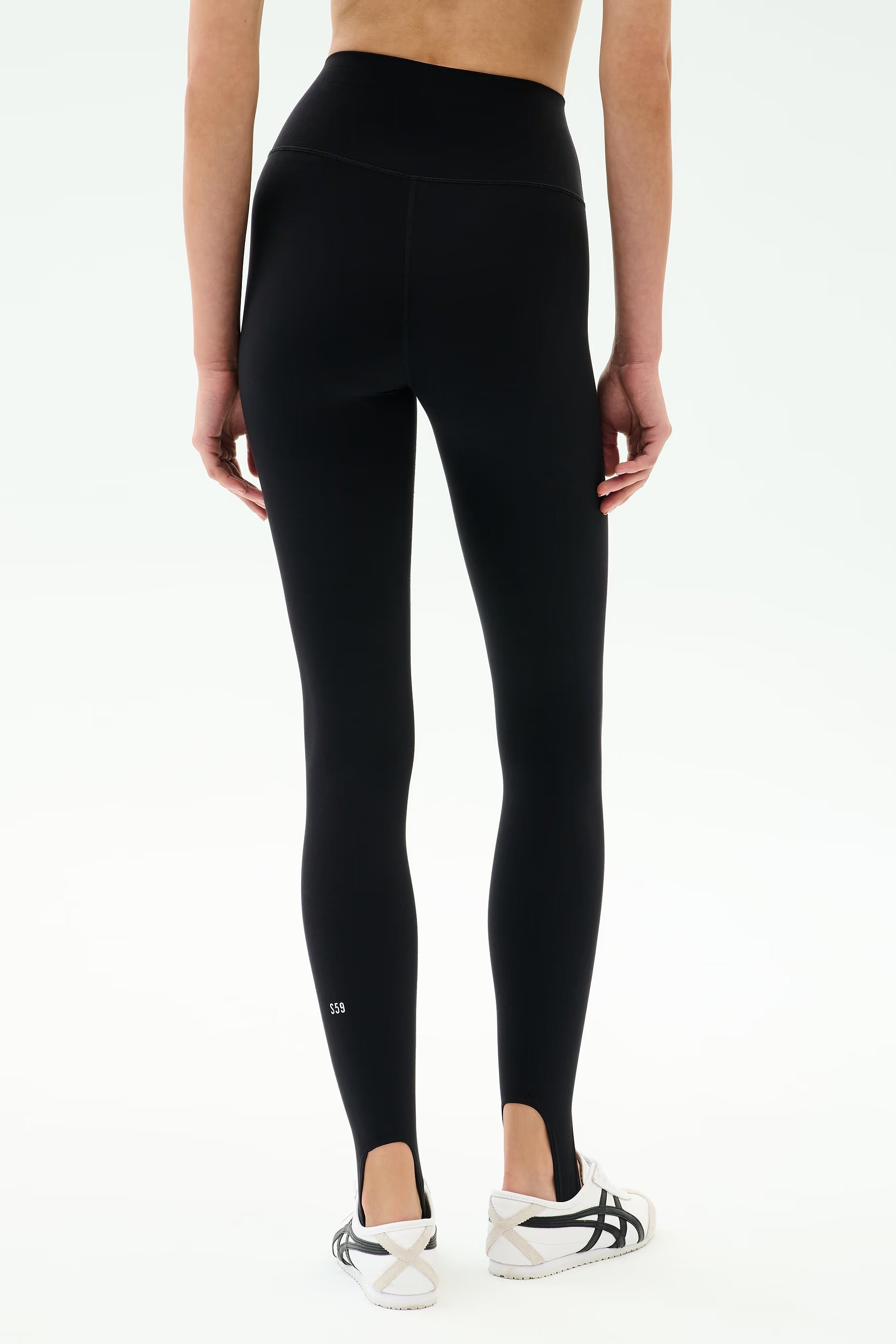Splits59 River High Waist Airweight Stirrup in Black at Baseline Social