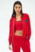 Splits59 Hayes Varsity Rigor Jacket in Pirate Red at Baseline Social