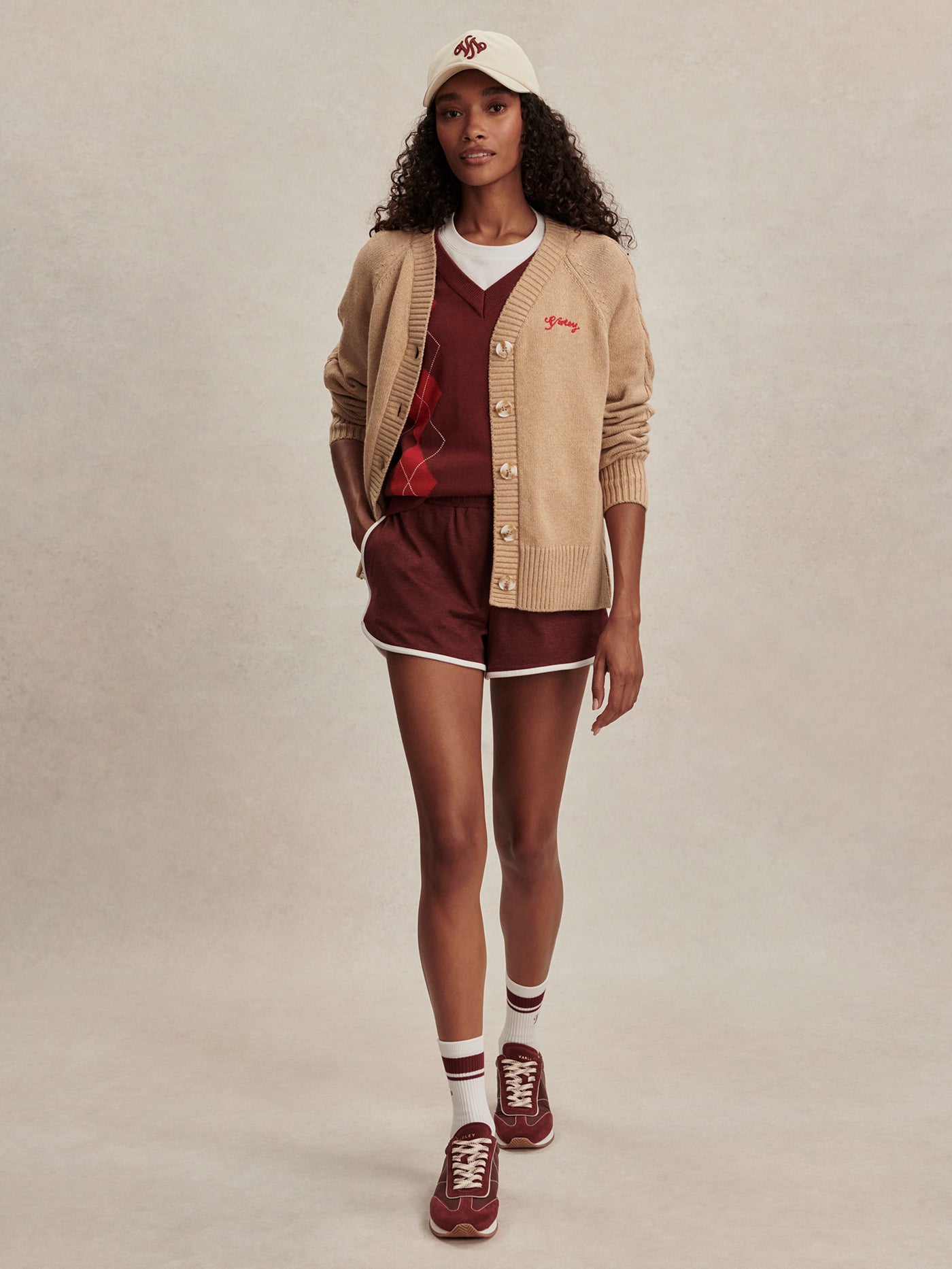 Varley Lotte Button-Through Cardigan - Macaroon
