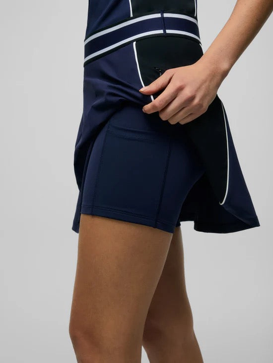 Phoenix Flare Dress in Maltese Blue