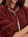 Varley Hansley Fleece Jacket in New Maroon at Baseline Social