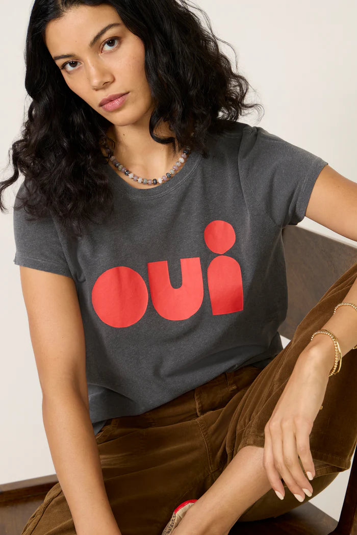 Classic Tee in Oui Faded Black