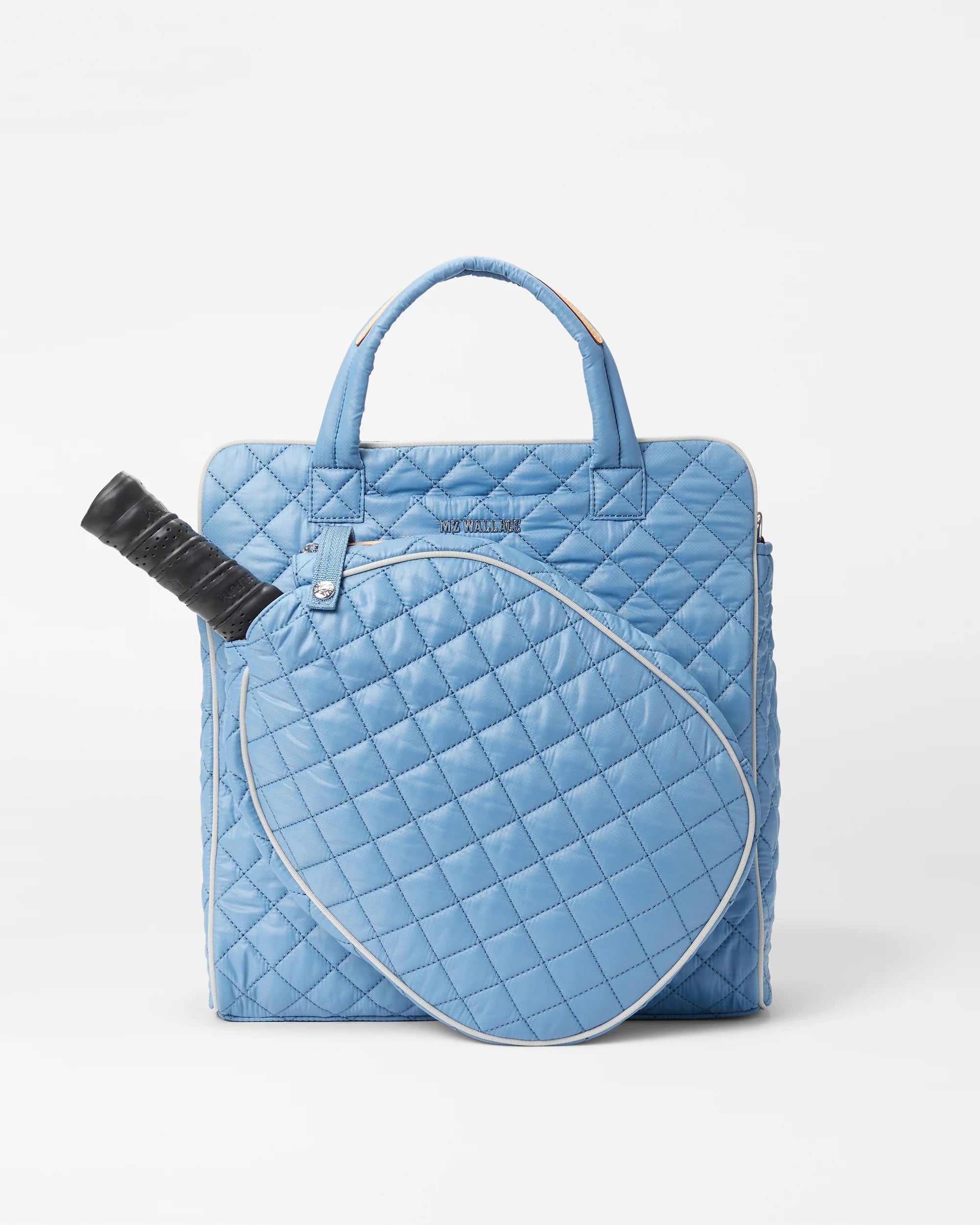 MZ Wallace Pickleball Tote in Cornflower Blue/Pebble at Baseline Social