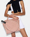 MZ Wallace Pickleball Tote in Dusty Rose/Ecru at Baseline Social