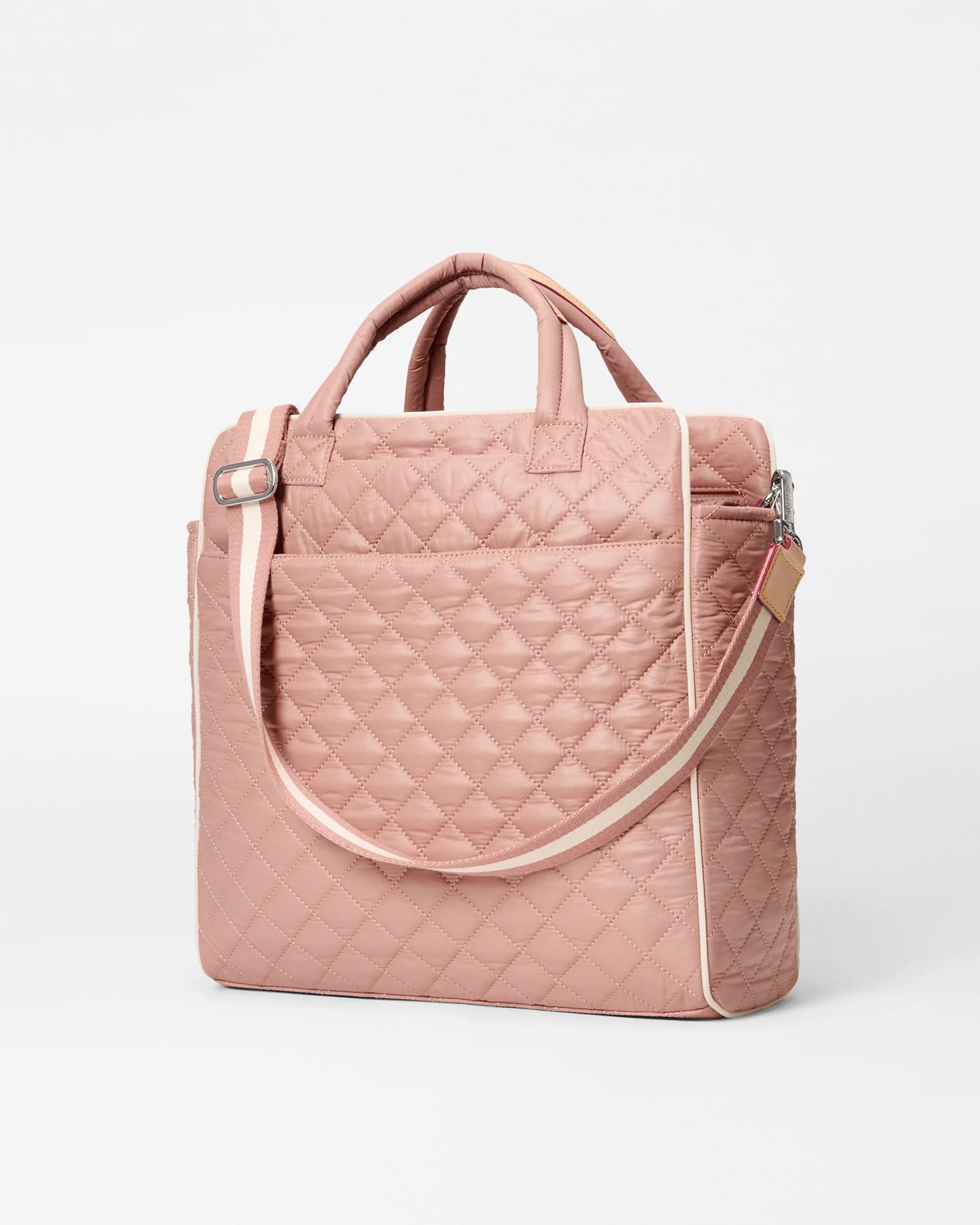 MZ Wallace Pickleball Tote in Dusty Rose/Ecru at Baseline Social