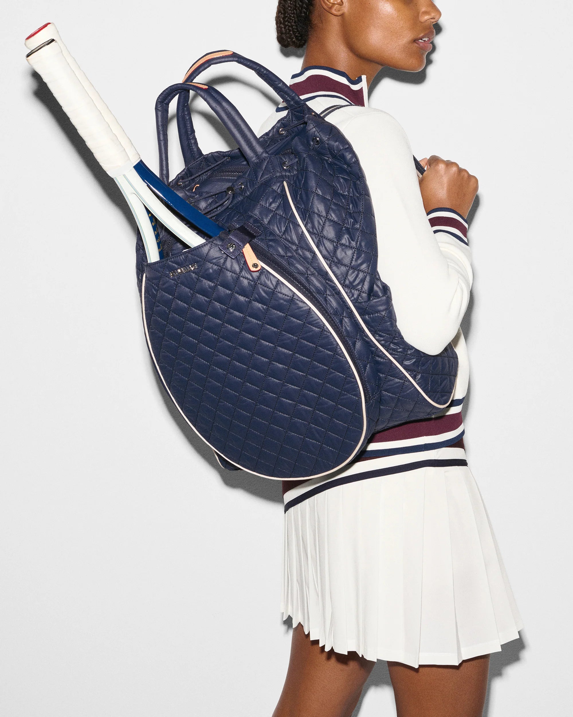 Tennis Convertible Backpack in Dawn/Ecru - Baseline Social