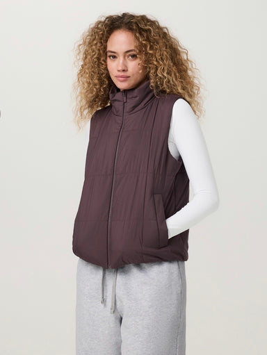 Canyon Insulated Sporty Vest in Washed Boysenberry - Baseline Social