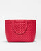MZ Wallace Large Metro Tote Deluxe II in Red Apple worn