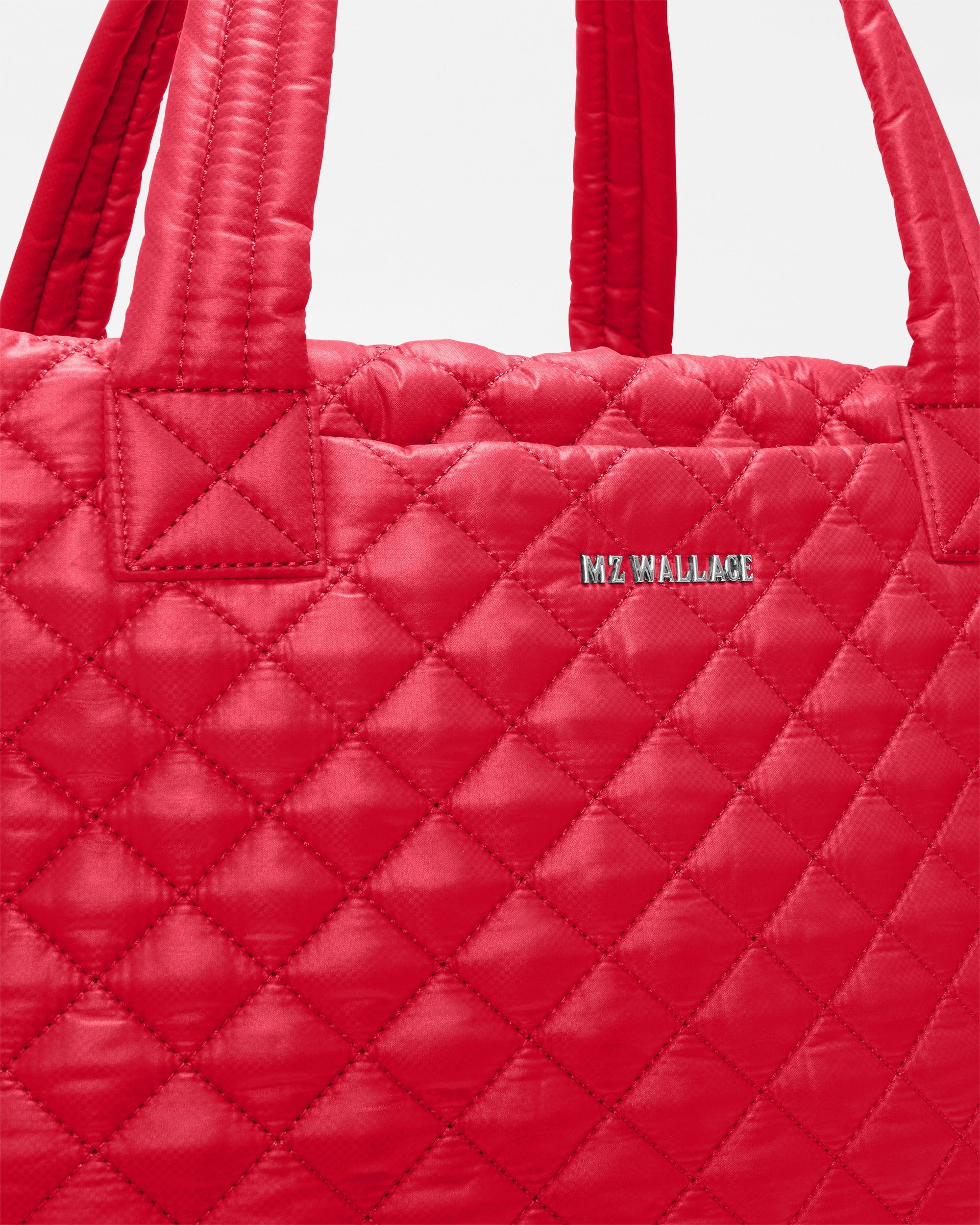 MZ Wallace Large Metro Tote Deluxe II in Red Apple side
