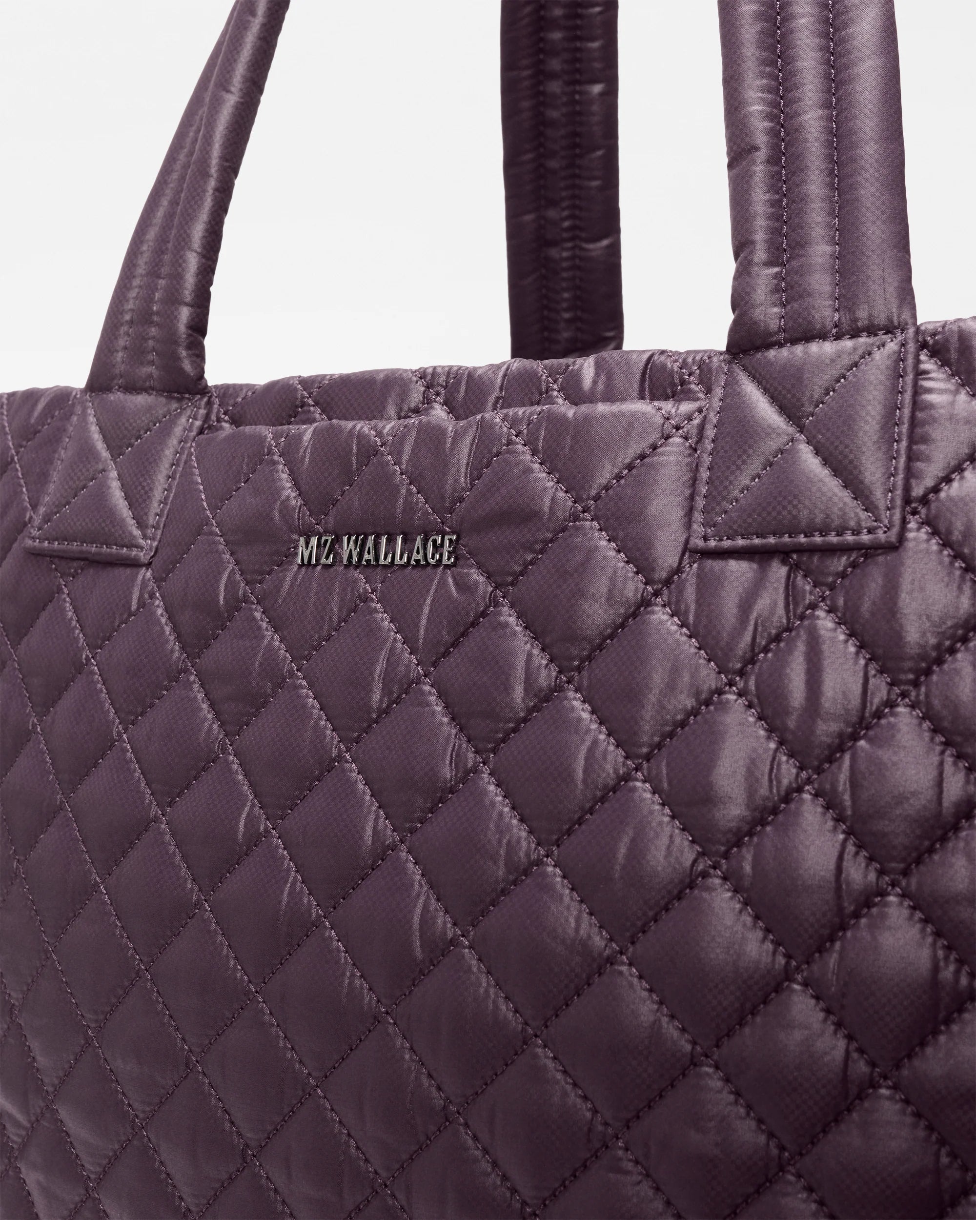 MZ Wallace Large Metro Tote Deluxe in Raisin Oxford at Baseline Social