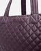 MZ Wallace Large Metro Tote Deluxe in Raisin Oxford at Baseline Social