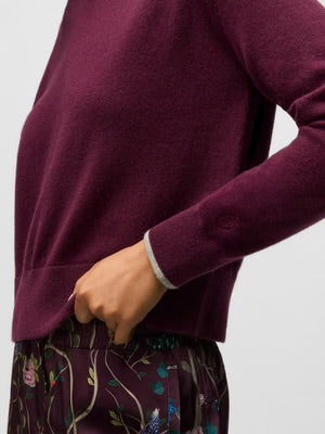Koko Crew Sweater in Merlot - Baseline Social
