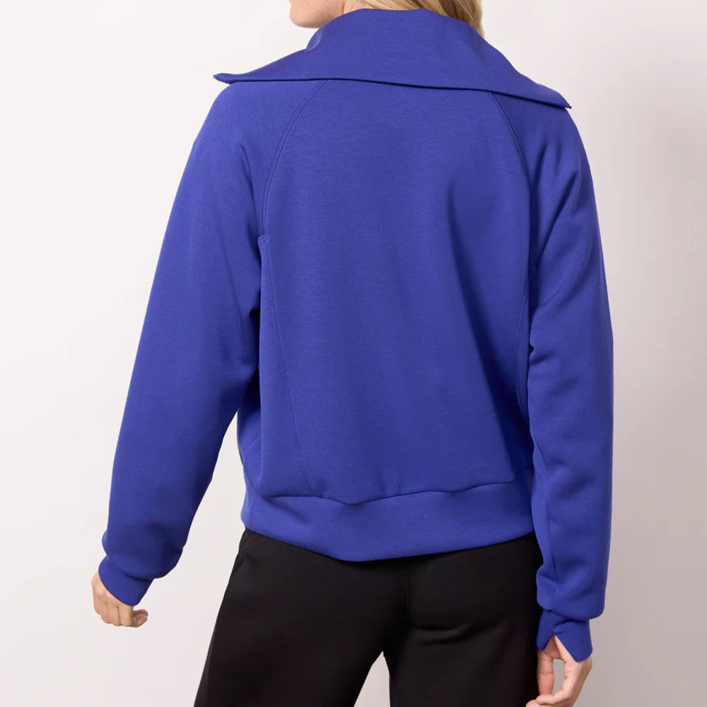 Spanx Airessentials Half Zip in Deep Azure