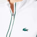 Lacoste Women's Slim Fit Tennis Sweatshirt in White and Green