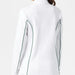 Lacoste Women's Slim Fit Tennis Sweatshirt in White and Green