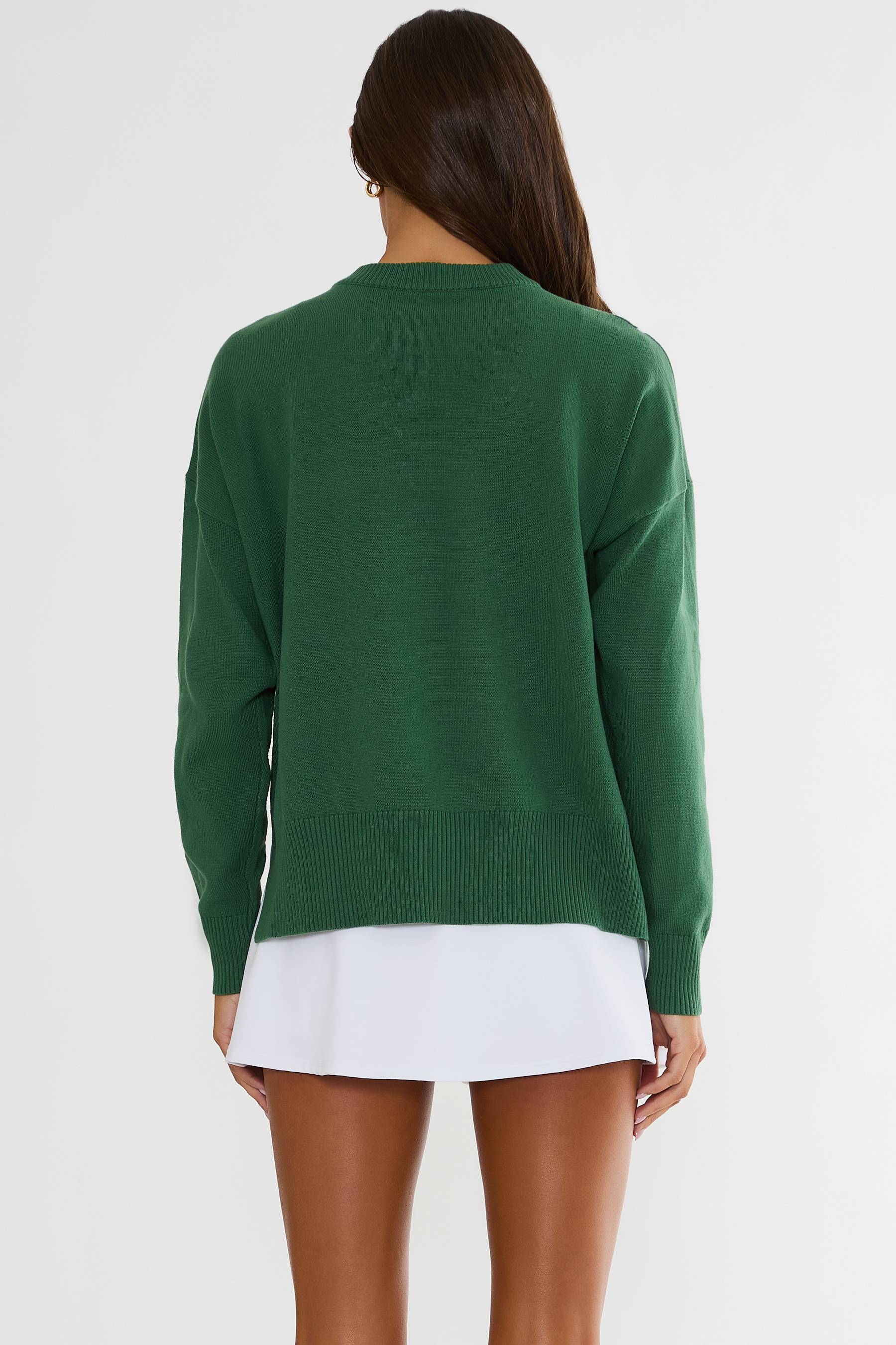 Callie Sweater in Rally Green Tennis