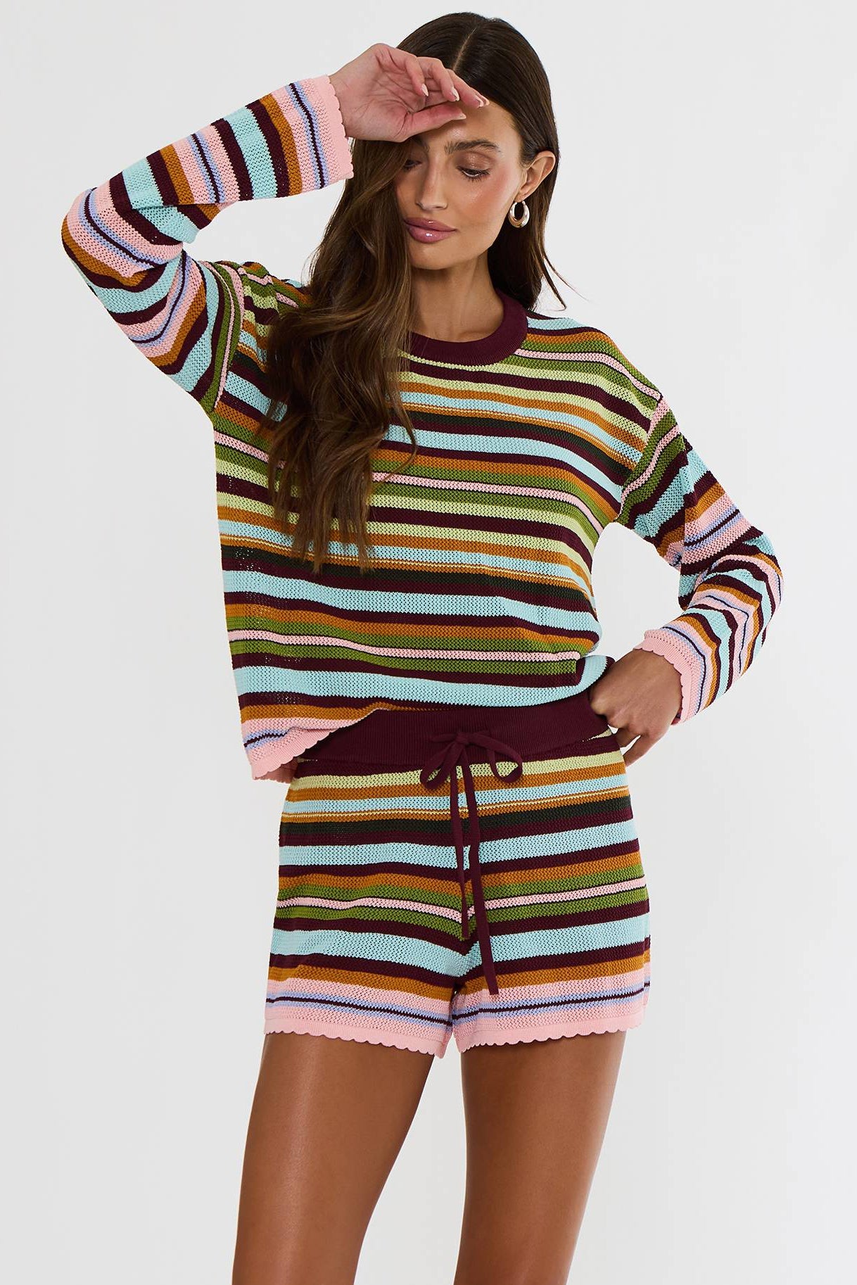 Beach Sweater in Paradise Stripe