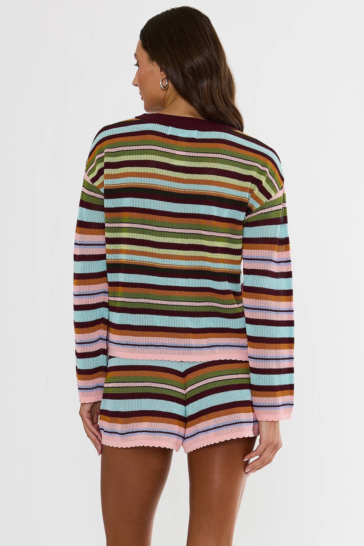 Beach Sweater in Paradise Stripe