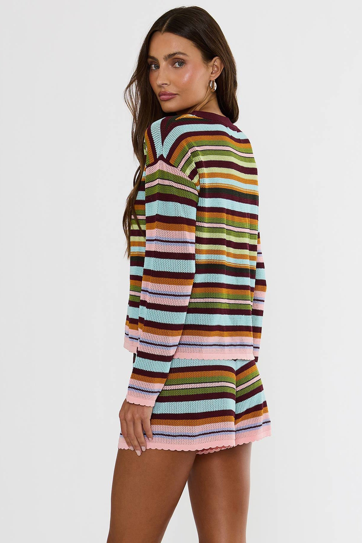 Beach Sweater in Paradise Stripe