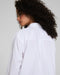 Poplin Oversized Button-Up Shirt in Classic White - Baseline Social