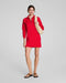 Spanx Half Zip Dress in Red at Baseline Social