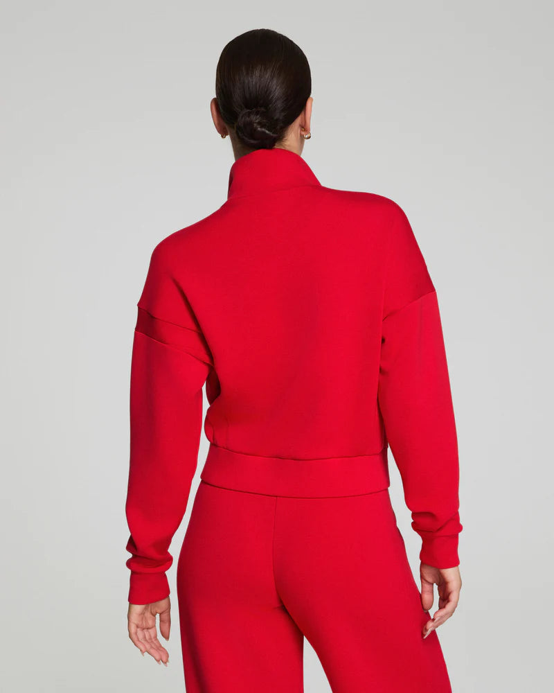 Spanx AirEssentials Track Jacket in Red at Baseline Social