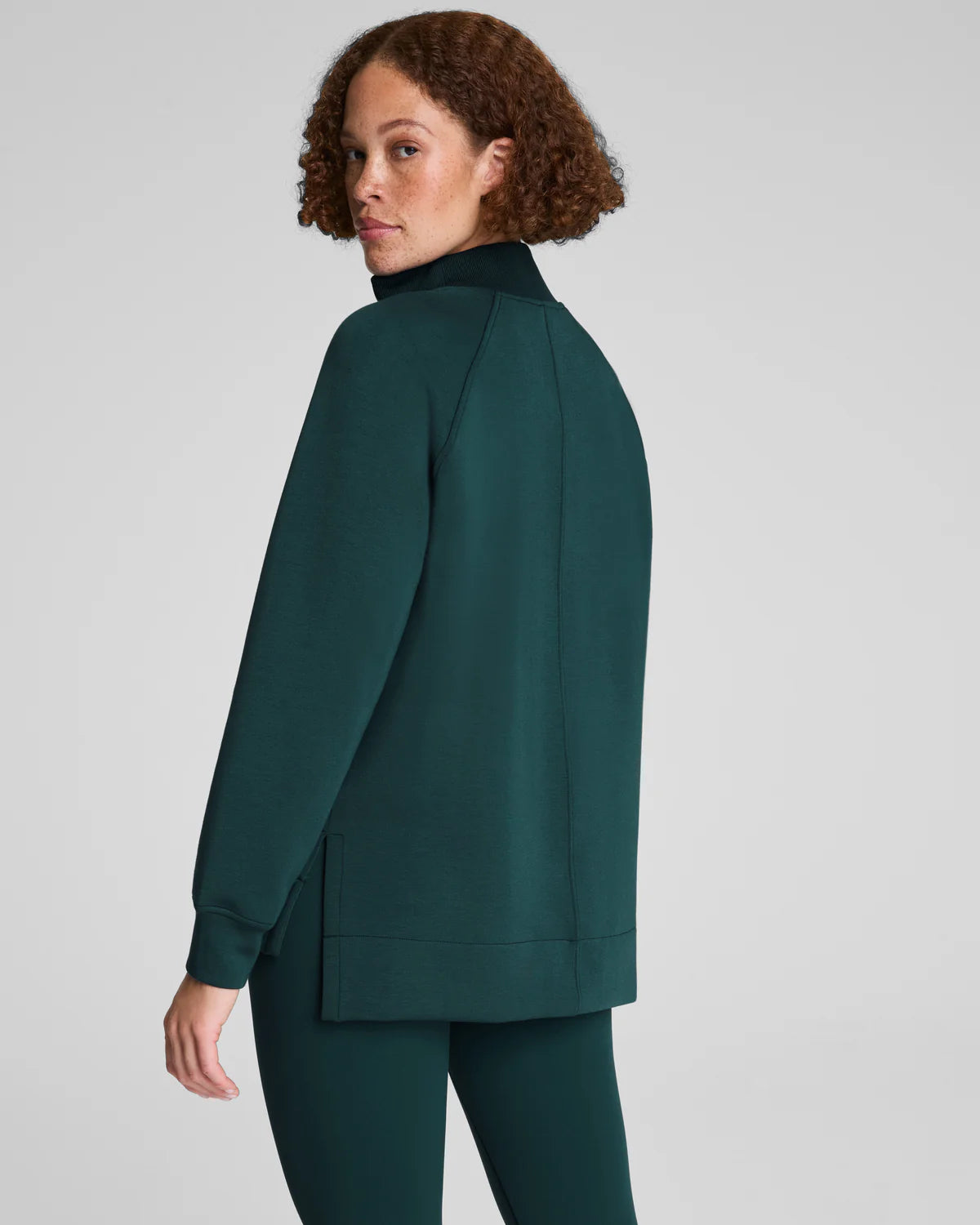 SPANX AirEssentials Brushed Half Zip Tunic in Meridian at Baseline Social