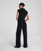 Mockneck Jumpsuit in Very Black - Baseline Social