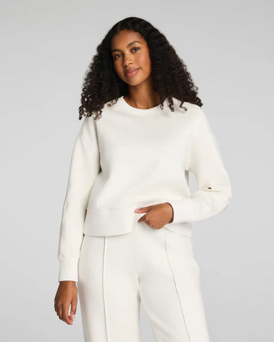 SPANX AirEssentials Luxe Crewneck in Ivory at Baseline Social 