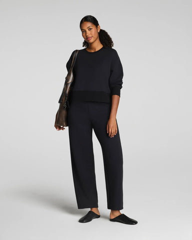 SPANX AirEssentials Luxe Crewneck in Very Black at Baseline Social