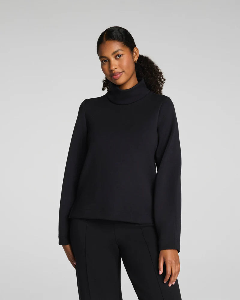 SPANX AirEssentials Luxe Turtleneck in Very Black at Baseline Social