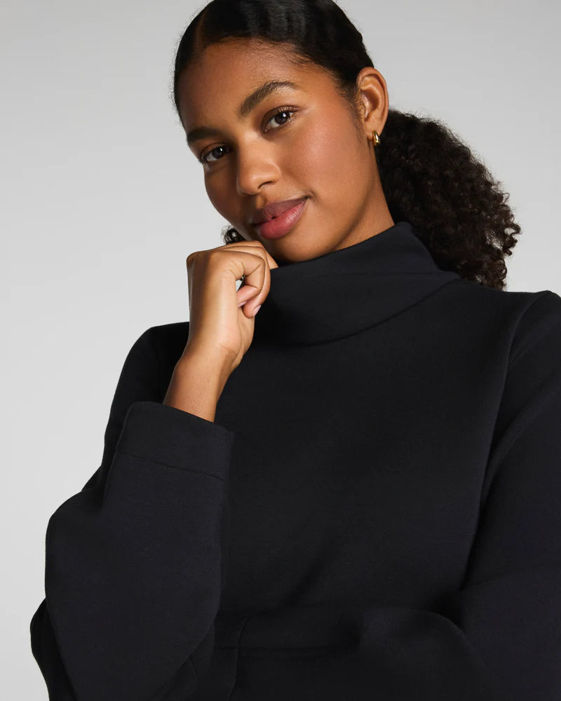 SPANX AirEssentials Luxe Turtleneck in Very Black at Baseline Social