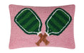 Green Pickleball Hook Pillow - Baseline Social