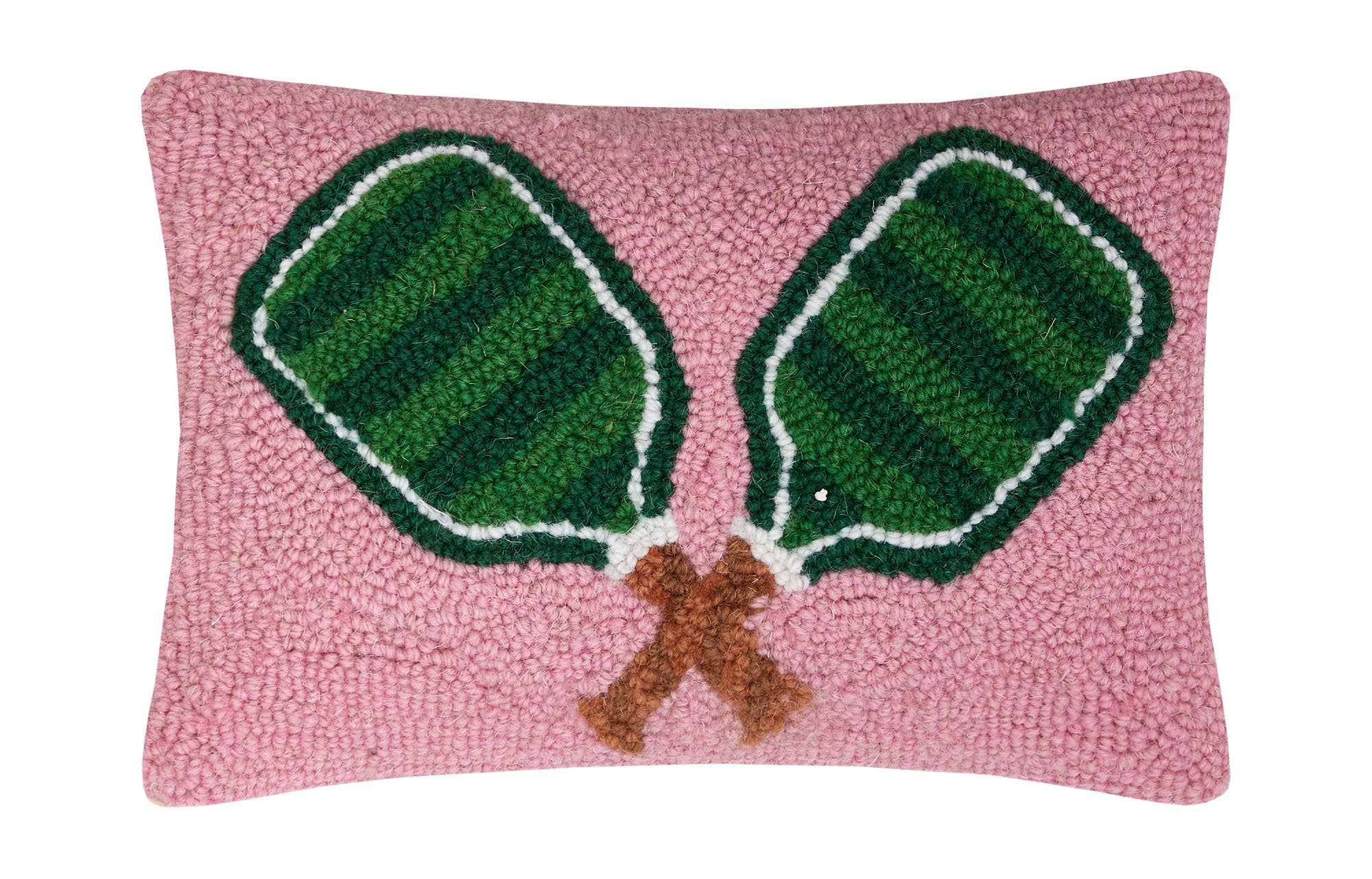 Green Pickleball Hook Pillow - Baseline Social