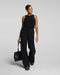 SPANX AirEssentials French Rib Sleeveless Jumpsuit in Very Black at Baseline Social