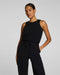 SPANX AirEssentials French Rib Sleeveless Jumpsuit in Very Black at Baseline Social