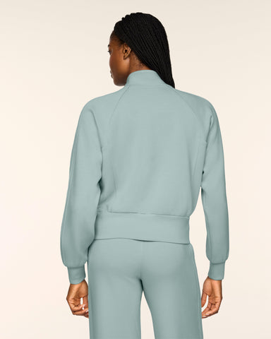 AirEssentials Pintuck Track Jacket in Dew - official SPANX photo
