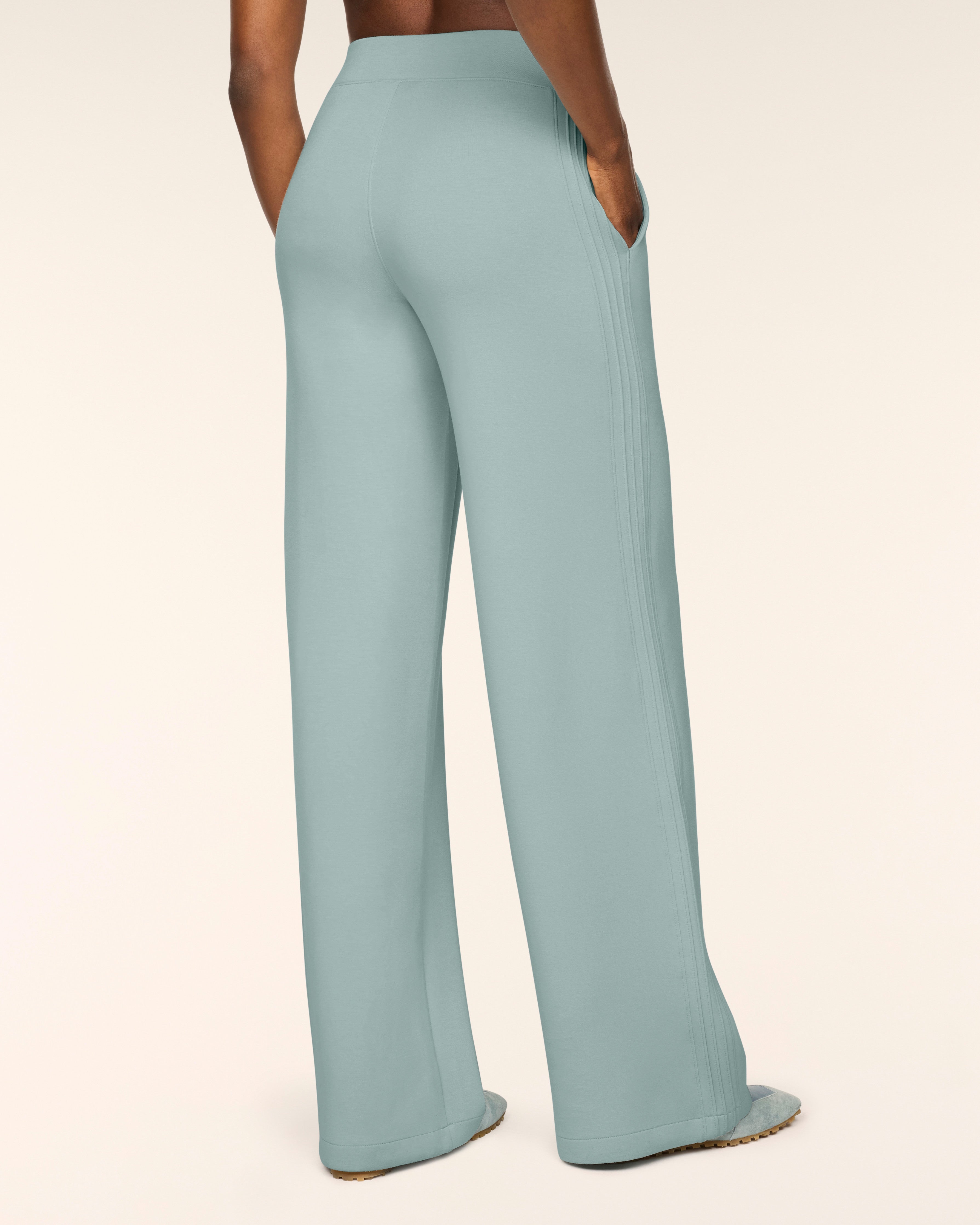 AirEssentials Pintuck Wide Leg Pant in Dew - official SPANX photo