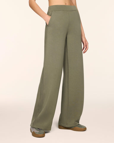 AirEssentials Pintuck Wide Leg Pant in Herb - official SPANX photo