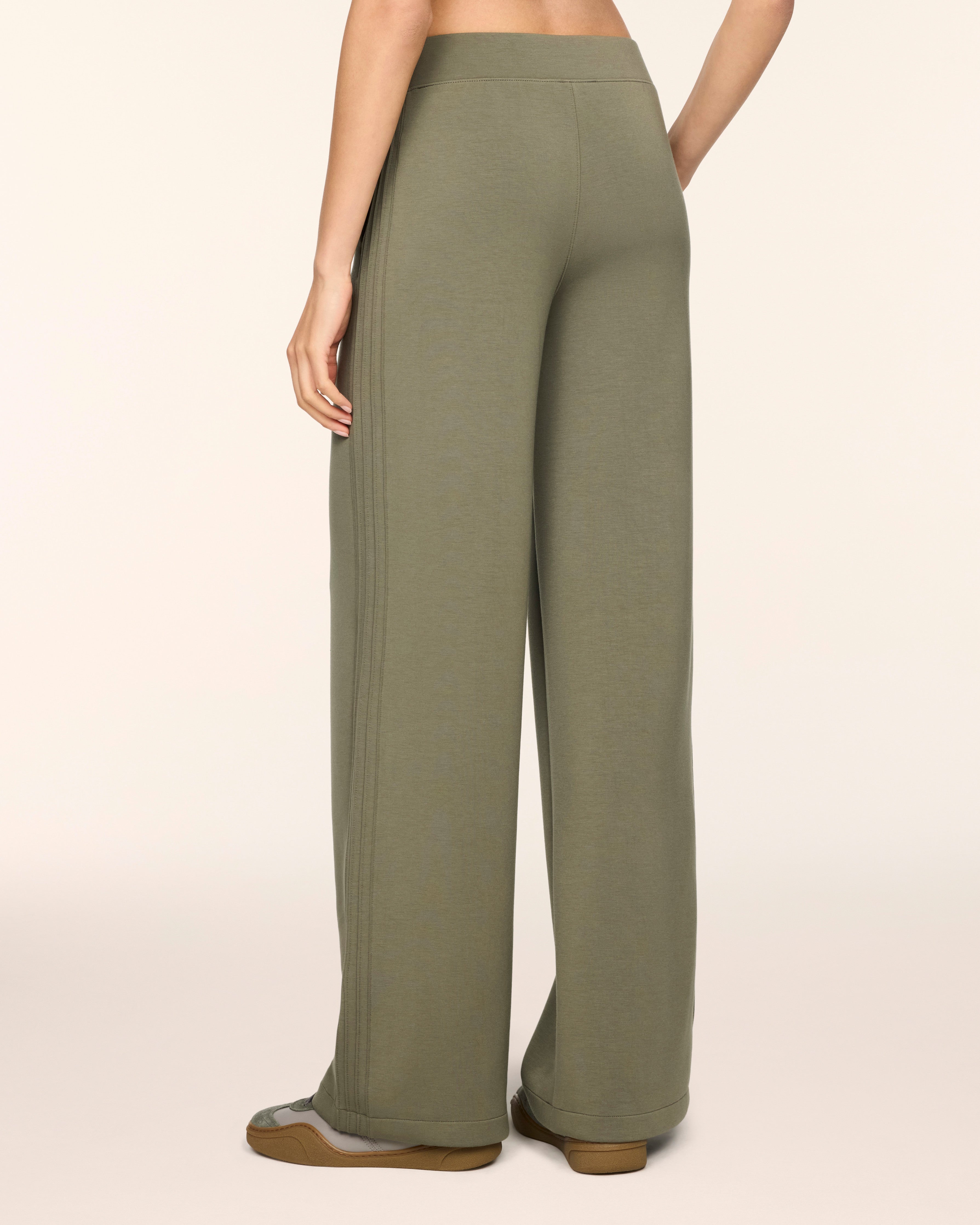 AirEssentials Pintuck Wide Leg Pant in Herb - official SPANX photo