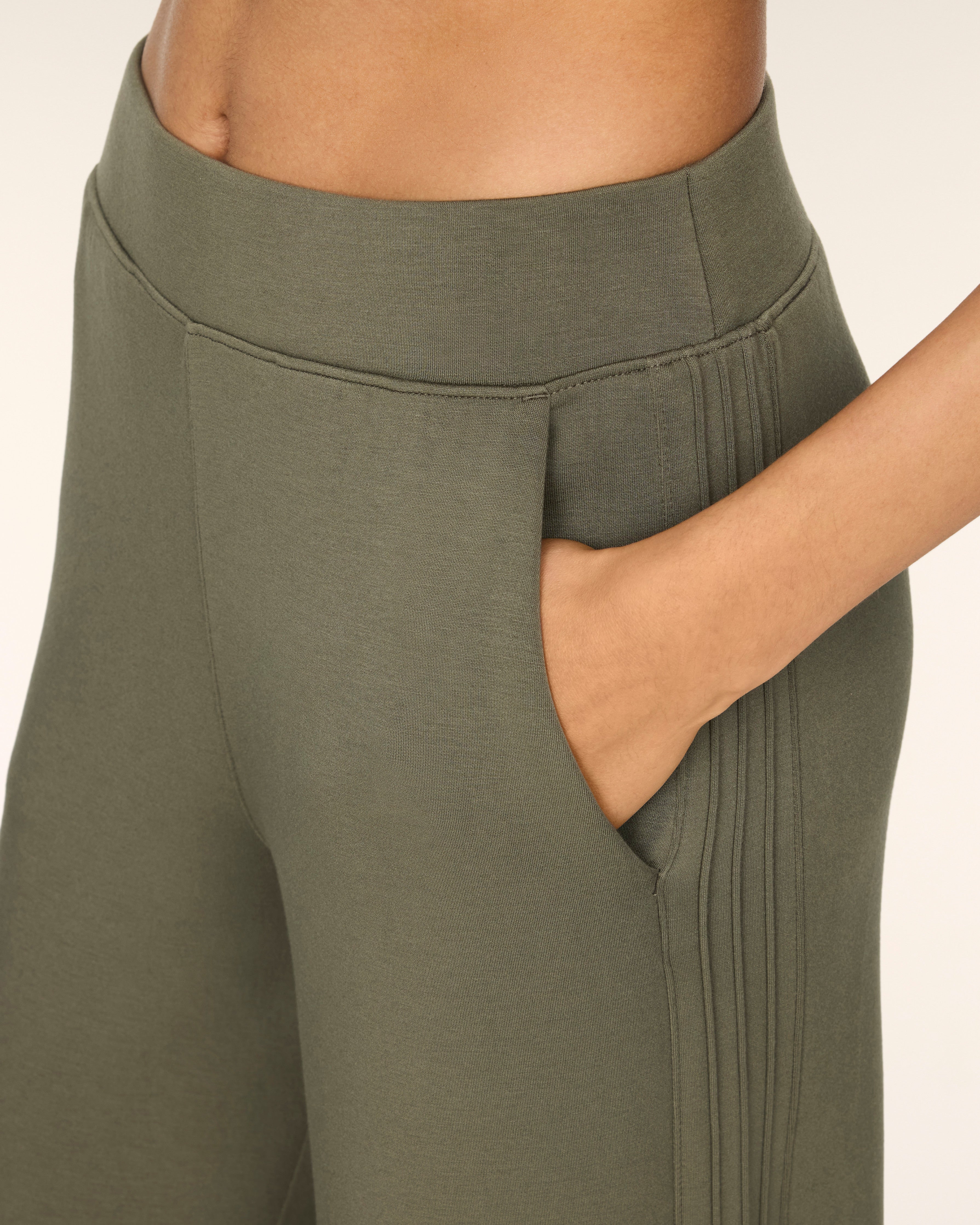 AirEssentials Pintuck Wide Leg Pant in Herb - official SPANX photo