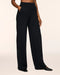 AirEssentials Pintuck Wide Leg Pant in Very Black