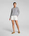 SPANX AirEssentials Crewneck Long Sleeve in Navy Stripes at Baseline Social