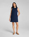 SPANX EasyBreezy Cotton Linen Mini Dress in Timeless Navy at Baseline Social