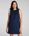 SPANX EasyBreezy Cotton Linen Mini Dress in Timeless Navy at Baseline Social
